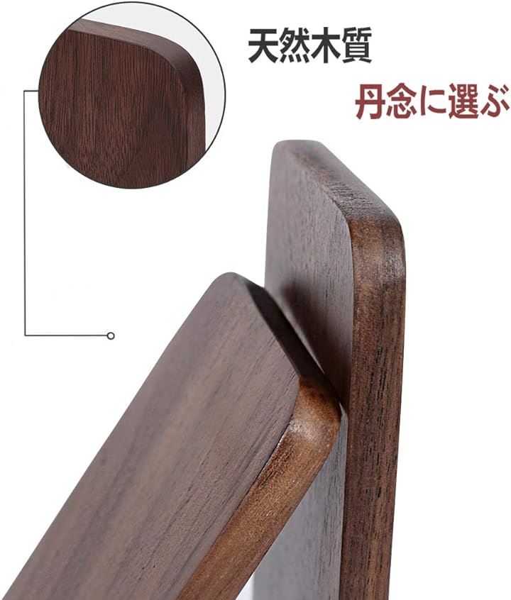 【色: ブックエンド-1セット】Muso Wood 木製 ブックエンド,8*13