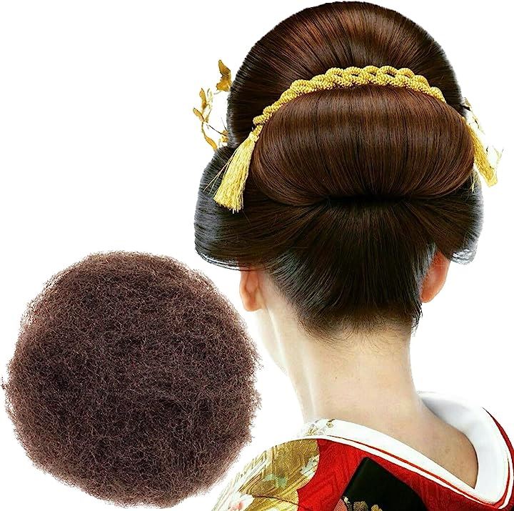 毛たぼでヘアプラス＋ つけ毛 毛綿 すき毛 あんこ 日本髪 和装 ヘアセット MDM( ダークブラウン, 100g)