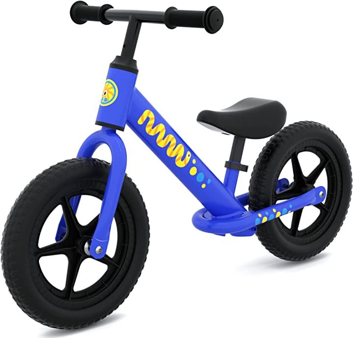 キックバイク ランニングバイク キッズバイク ペダルなし自転車 乗用玩具 1.5歳 ～5歳対象 バランスバイク 乗物玩具・三輪車 おもちゃ おもちゃ・ホビー・ゲーム(青)