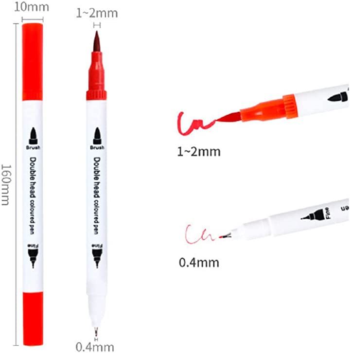カラーペン 100色セット 水彩ペン 水性ペン 筆ペン イラストペン