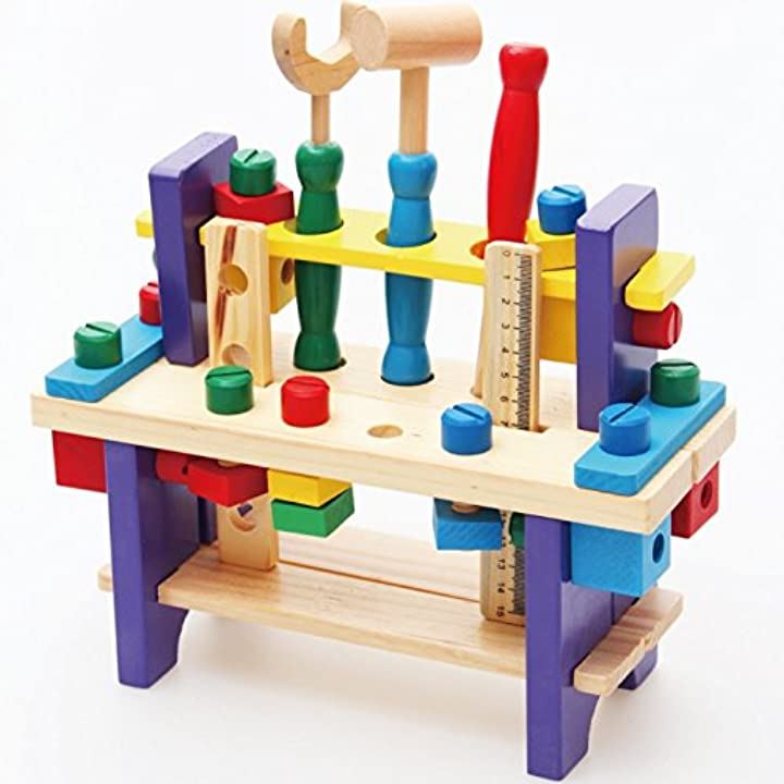 知育玩具 木のおもちゃ 木製 大工さんセット オリジナルクロス付