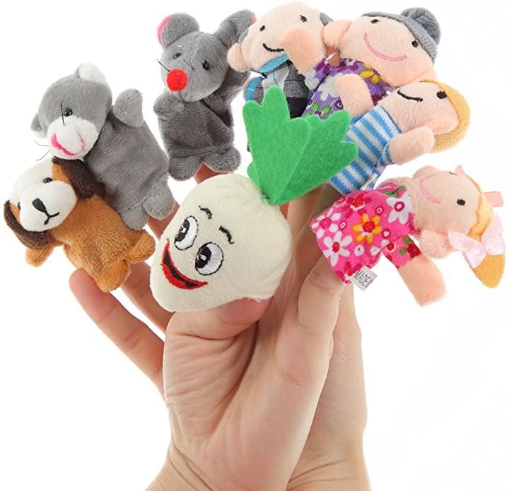 指人形 家族 8本 セット かわいい 親子 パペット おもちゃ 子供 保育 ぬいぐるみ おもちゃ・玩具・ホビー(大きなかぶ)