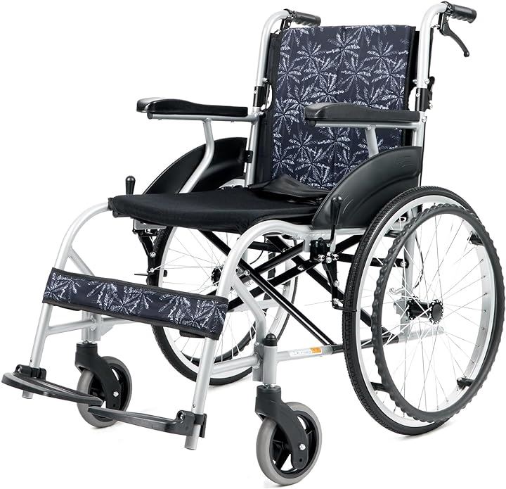 自走式車椅子 アルミ製 折りたたみ 折れタイプ 20インチシートの高さ45センチメートル