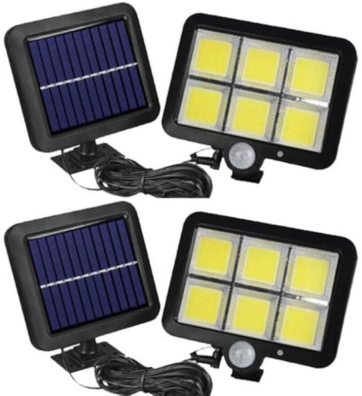 LED センサーライト ソーラー 人感センサー 屋外室内2個セット 太陽光