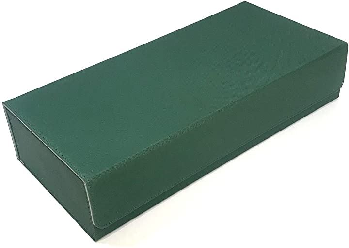 即納日本製 トレカ カードケース ホルダー ストレージボックス タイプd ディープグリーン タイプd ディープグリーン カードデッキケース トレーディング 約550枚収納 レザー 新作正規品