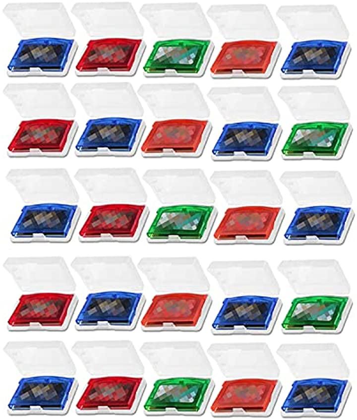 GBA 専用 保護 収納 ソフト カセット ケース ゲームボーイ アドバンス DS カートリッジ 小物 ホルダー 50個 本体周辺機器 ゲームボーイアドバンス テレビゲーム おもちゃ・ホビー・ゲーム(クリアー, 50個)