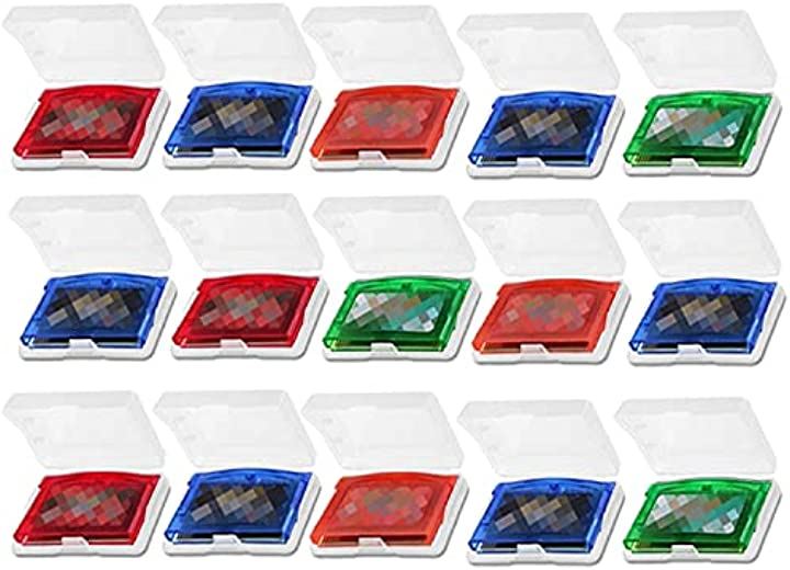 GBA 専用 保護 収納 ソフト カセット ケース ゲームボーイ アドバンス DS カートリッジ 小物 ホルダー 30個 本体周辺機器 ゲームボーイアドバンス テレビゲーム おもちゃ・ホビー・ゲーム(クリアー, 30個)