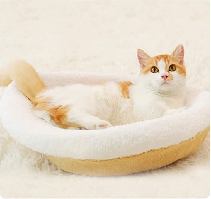 シェル 貝型 猫 犬 ベッド ソファー ペットハウス ドーム型 保温 防寒 ペット用寝袋 ベッド マット 猫用品 ペット ペットグッズ ｍ クイックスピード ヤマダモール店