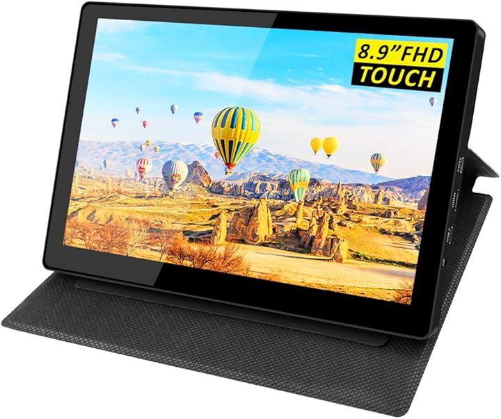 互換品 9インチ モバイルモニター タッチパネル 1920x1200 IPS