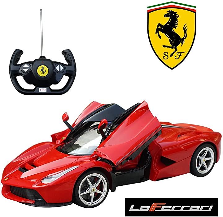 ラ・フ ェラーリ La Ferrari 1/14 RC 品 ラジコン レッド ミニカー 趣味・コレクション おもちゃ・ホビー・ゲーム(レッド, 1/14)