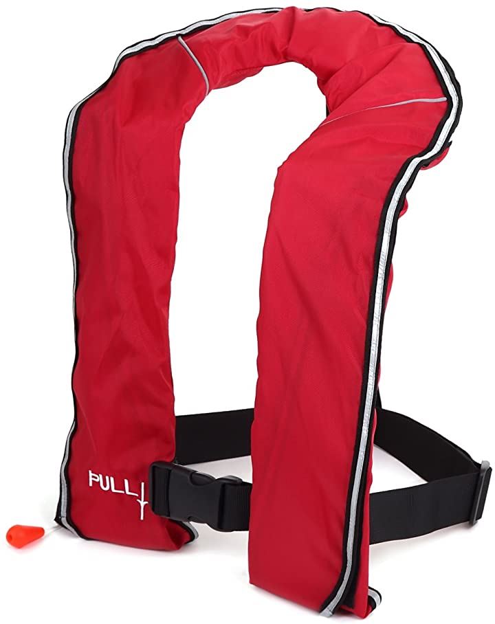 ライフジャケット ベスト 釣り 自動 手動 膨張 取扱説明書 赤 手動膨張 赤 手動膨張 クイックスピード ヤマダモール店