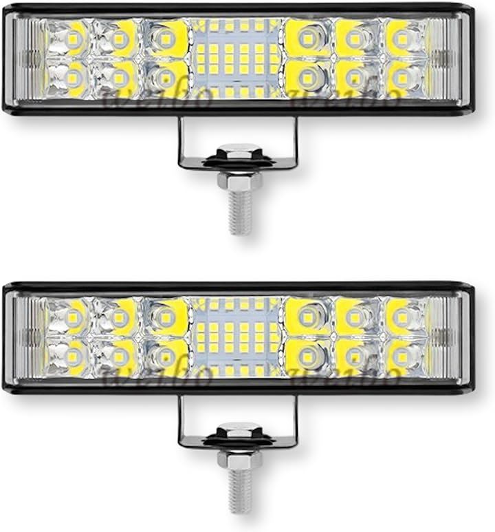 LED作業灯 LEDバーライト 車 ワークライト 12V 24V 兼用 広角 36W IP67 防水 防塵 (2個セット 0841)