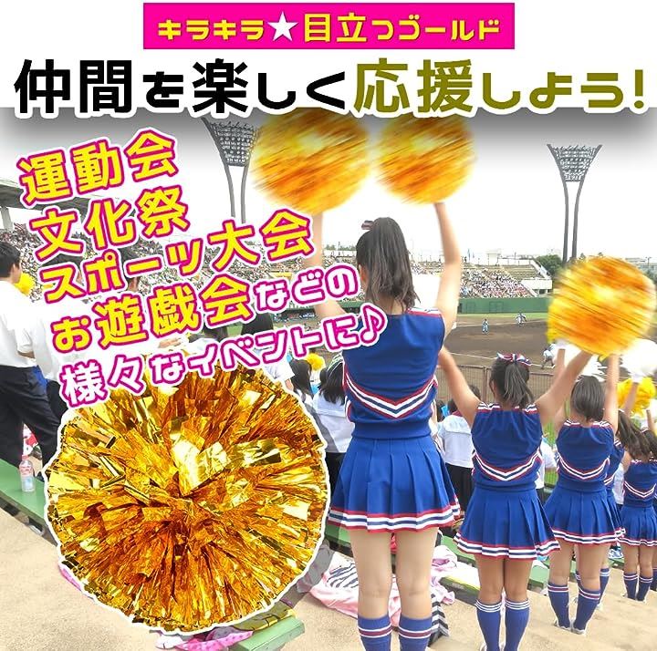 ポンポン 10個セット 応援グッズ チアリーディング コスプレ 運動会 学園祭