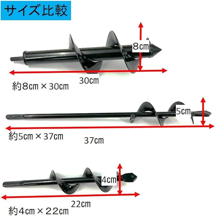 アースドリル 園芸用 アースオーガー 六角 ドリルビット