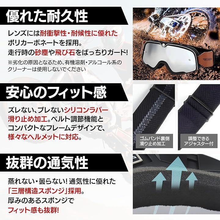 REVOLT 言い表せ ゴーグル クリーニングクロス付き