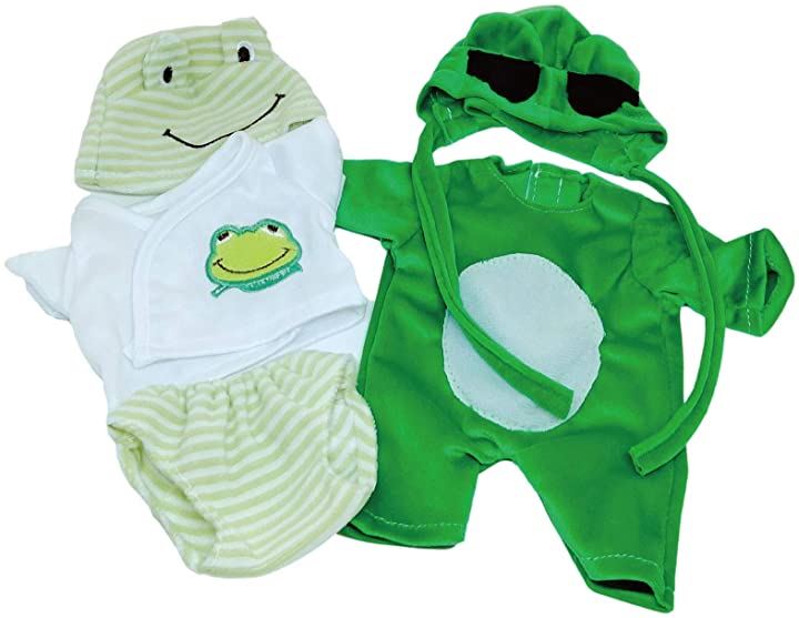 morytrade 人形 赤ちゃん人形 乳児 新生児 おもちゃ 沐浴 にんぎょう リアル 30cm 緑の服セット カエルとくま フィギュア おもちゃ・ホビー・ゲーム(緑の服セット（カエルとくま）)