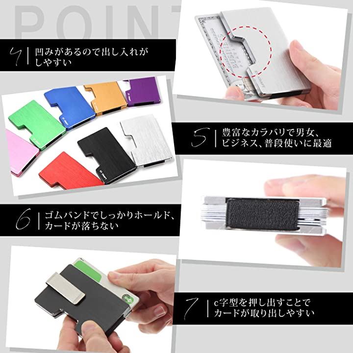 Stcraft マネークリップ レディース カードケース スキミング防止 ミニ財布 かわいい 8色 メンズ財布 バッグ 小物 ブランド雑貨 ファッション ピンク クイックスピード ヤマダモール店