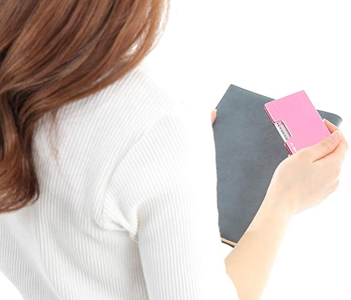 Stcraft マネークリップ レディース カードケース スキミング防止 ミニ財布 かわいい 8色 メンズ財布 バッグ 小物 ブランド雑貨 ファッション ピンク クイックスピード ヤマダモール店