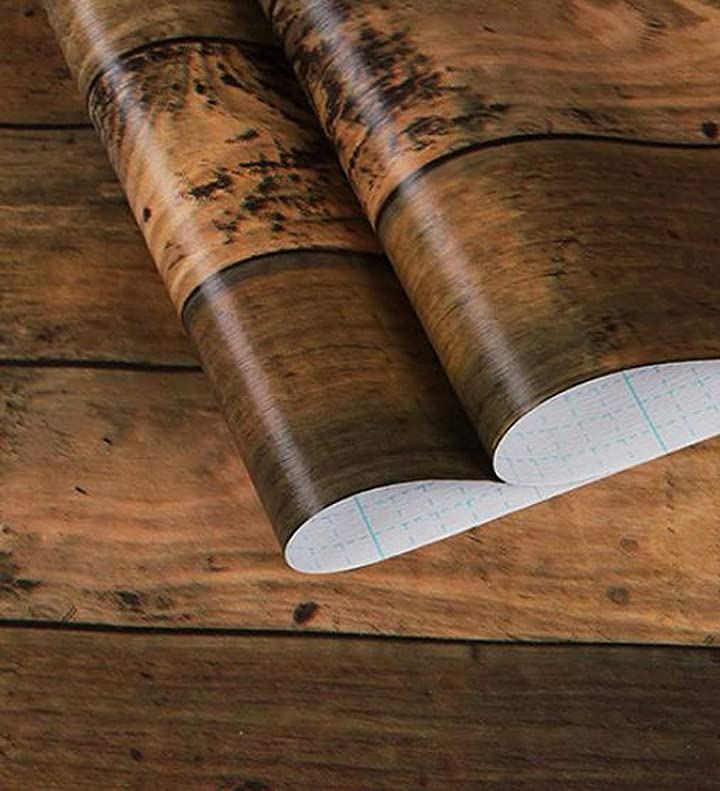 壁紙シール 木目調 ブラウン 3d Diy リメイクシート はがせる 45cmx10m アンティークブラウン インテリアファブリック クッション テーブルクロス 布装飾 インテリア 収納 インテリア 日用品雑貨 4 アンティークブラウン クイックスピード ヤマダモール店