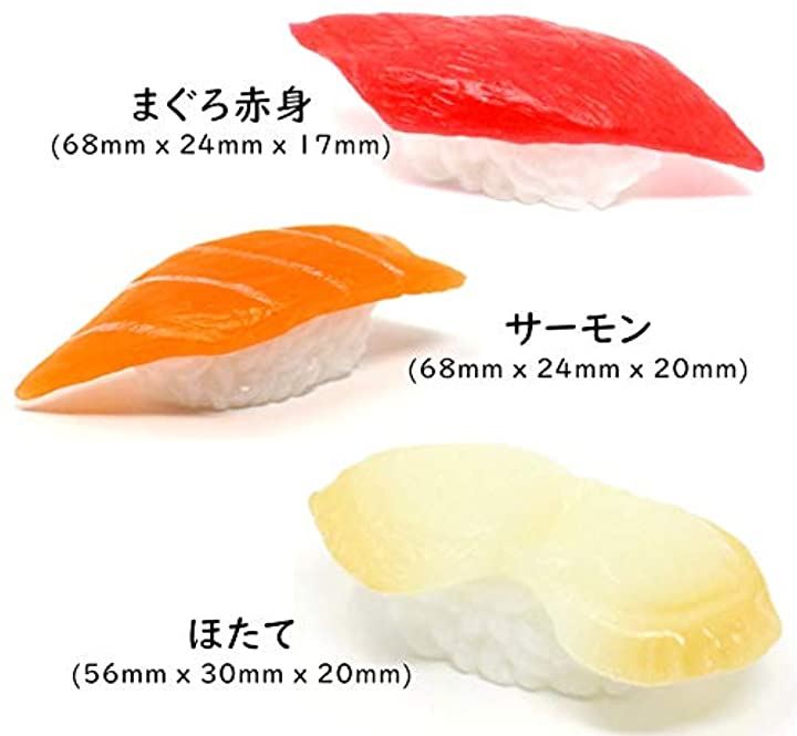 食品サンプル お寿司 握り 12種 セット 実物大 マグロ イカ タコ