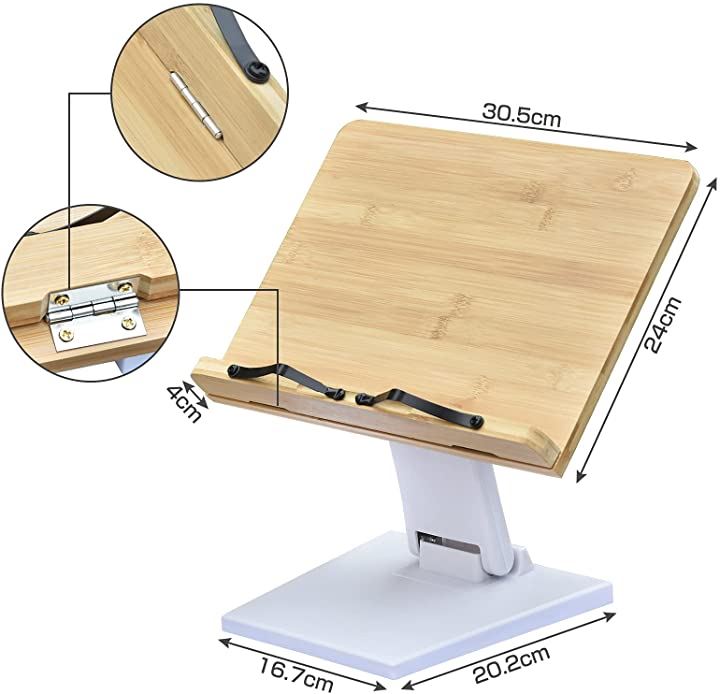 ブックスタンド 書見台 竹製 本立て 折り畳み式 高さ 角度自由調整可能 読書台 持ち運び便利
