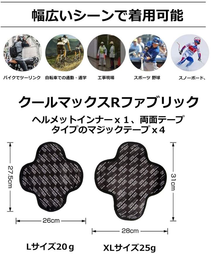 ヘルメットインナーパッド 吸汗速乾 Coolmax素材 ベルクロ付き クールマックス インナーライナー 内装パッド ヘルメット内装 メッシュ